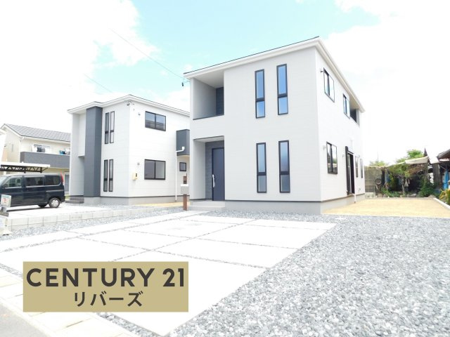 稲沢市矢合町面棒堀の新築一戸建の外観|☆２号棟☆　新価格！！いつでもご案内出来ます♪（お問合せ当日、平日、水曜、夜間でもＯＫ）　長期優良住宅♪　敷地６１．７４坪！　駐車並列４台ＯＫ　収納豊富！　南に広い庭付き、陽当たり良好！　全室南向き♪
