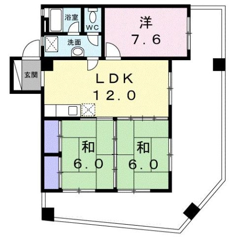 【間取り】 | 福琉産業ビル前島