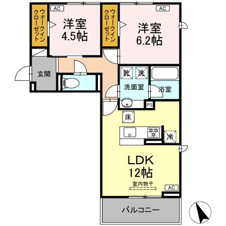メゾンローズの間取り