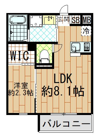 リアフラッツ近大の間取り
