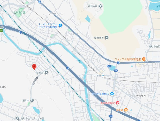 高砂市北浜町牛谷　中古戸建の地図