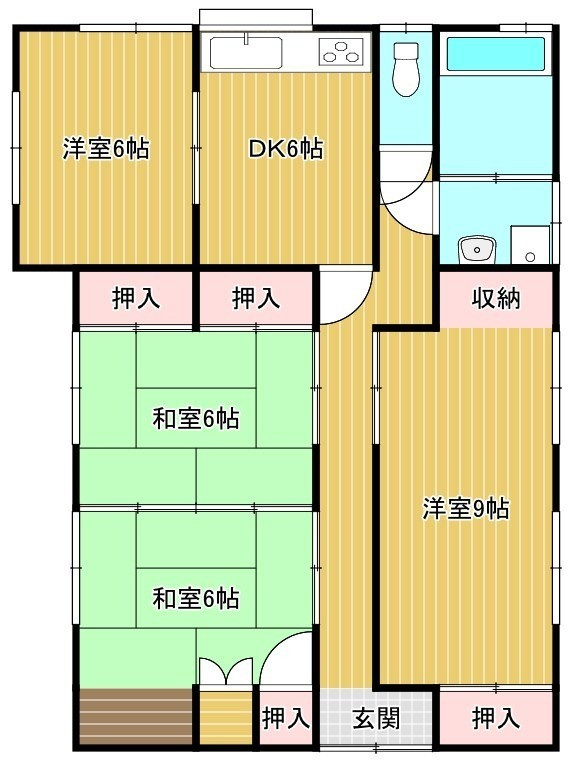 相浦町一戸建の間取り