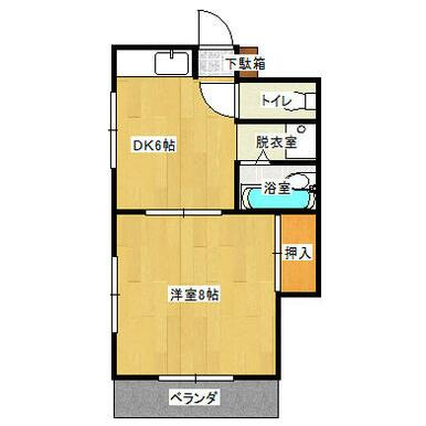 シャトレ新町の間取り