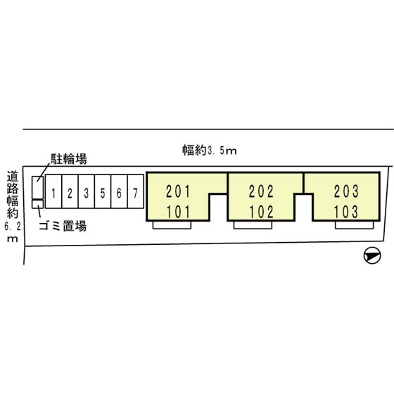 パークハイム前田の区画図