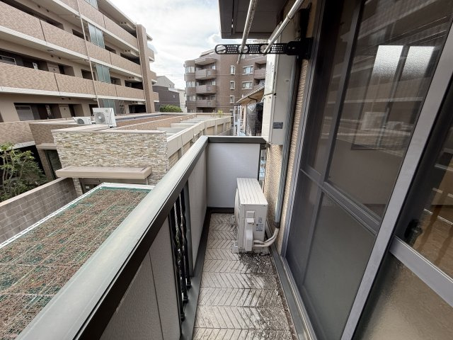 長興寺コーポのバルコニー