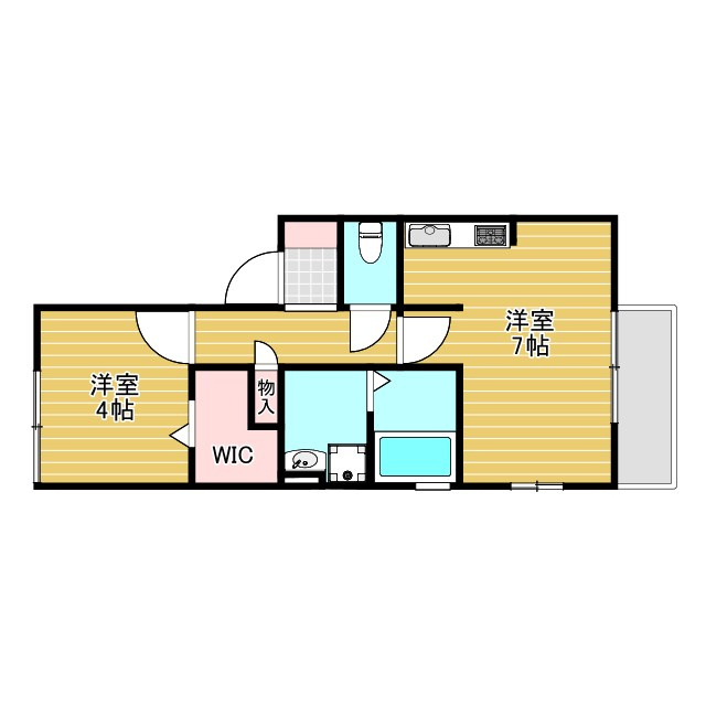 長興寺コーポの間取り