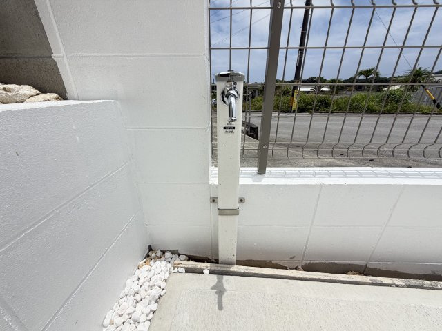 八重瀬町安里（全3棟）ラストC号棟の設備|C号棟　外水栓♪