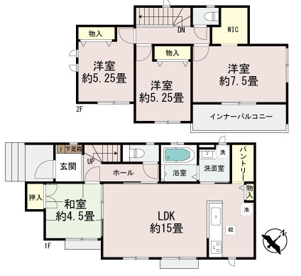 八重瀬町安里（全3棟）ラストC号棟の間取り|C号棟　
