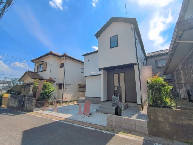 ふじみ野市鶴ケ舞１丁目の新築一戸建の前面道路含む現地写真
