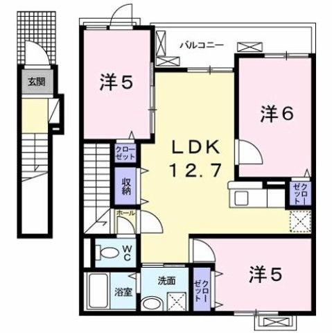 【間取り】 | サン　アルモニー　寺川