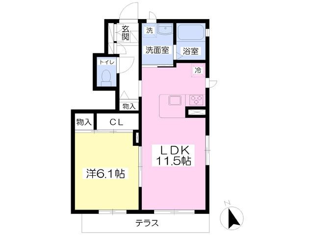 アビイ・ロードＢの間取り