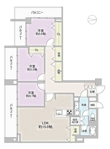 ハイツサンライズの間取り