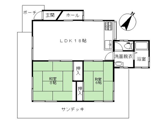 【間取り】 | 殖産浮山温泉郷　戸建