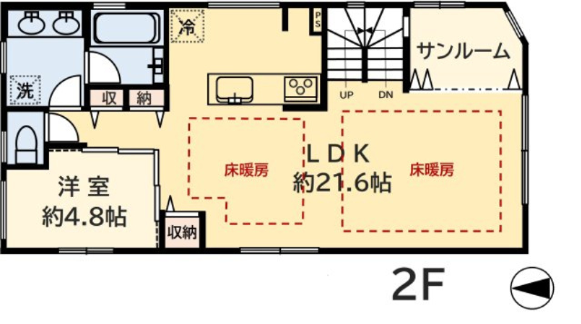 【間取り】 | ■祐天寺駅６分■令和２年築■東南角地■賃貸併用■４ＬＤＫ■ルーフバルコニー■住友不動産の注文建築 | 【２階】
諸費用３００万円ＯＦＦ！
特別キャンペーン中！
■祐天寺駅６分
■令和２年築
■東南角地
■賃貸併用（１Ｒ×２）
■４ＬＤＫ
■広々ルーフバルコニー
■住友不動産の注文建築