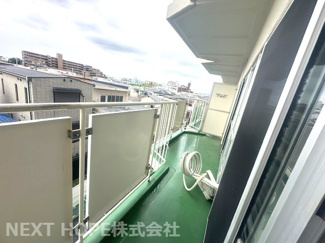【バルコニー】 | イトーピア尼崎 | 南西向きバルコニーです♪日当たり良好です！！お洗濯物もスッキリ乾きますね！