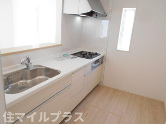 【キッチン】 | 郡山市久留米3丁目新築一戸建て2棟 | お料理しやすいキッチンです