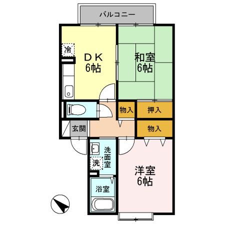 メゾン ド アヴニール板宿の間取り