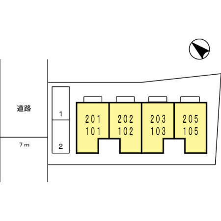 メゾン ド アヴニール板宿の区画図