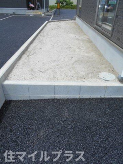 【庭】 | 郡山市富田町町内新築一戸建て3棟 | お庭の付いた物件です