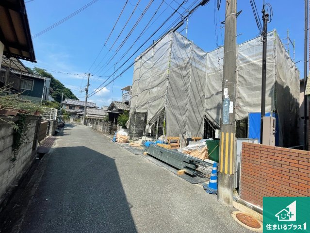 姫路市山吹　第1期　新築一戸建ての前面道路含む現地写真|周辺は落ち着いた街並みの住宅地！子育てがしやすい住環境です！まだ未完成ですが、現地でしかわからない事もございます。是非一度ご覧ください。