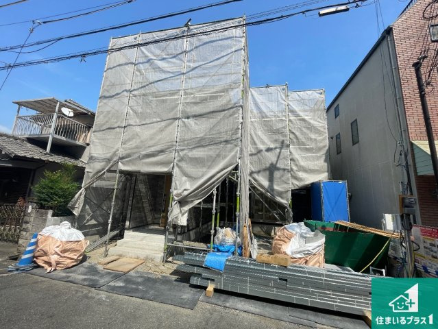 姫路市山吹　第1期　新築一戸建ての外観|周辺は落ち着いた街並みの住宅地！子育てがしやすい住環境です！まだ未完成ですが、現地でしかわからない事もございます。是非一度ご覧ください。