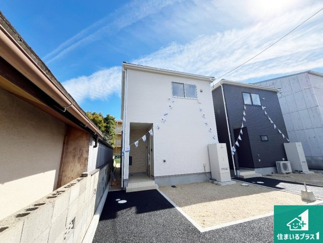 守山市川田町　第1期　新築一戸建ての外観|お客様に長く安心して住んでいだだける事にこだわった家づくり！住んでからのアフターサービスにもしっかりと取り組んでいます！