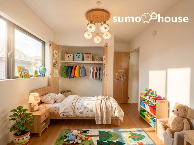 横浜市鶴見区梶山2丁目　1号棟の子供部屋|ゆったりした子供部屋です