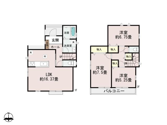 【間取り】 | ハートフルタウン　宮下町２２番　B号棟 | ★内覧予約でブランド米2kg★