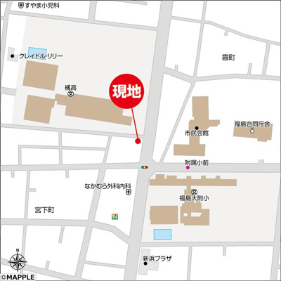 【地図】 | ハートフルタウン　宮下町２２番　B号棟 | ★内覧予約でブランド米2kg★