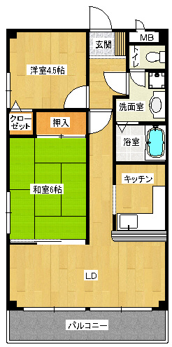 【間取り】 | プチコーポ中西 | プチコーポ中西（Good Home)