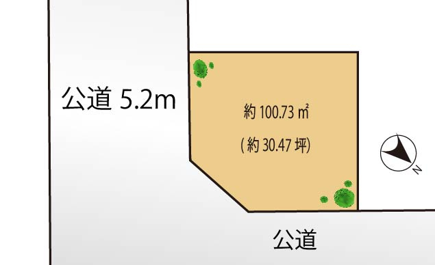 渋谷区神宮前　建築条件なし売地の土地図