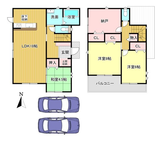 橿原市第1忌部町　全3棟の間取り