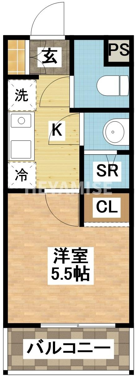 デ・クメール滑石Ⅱの間取り
