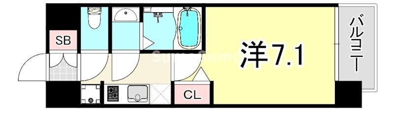 プレサンスOSAKA姫里エンファシスの間取り