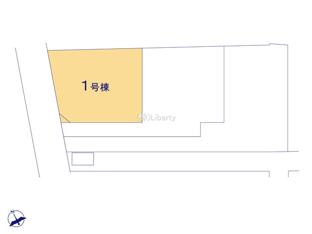 土浦市文京町1期　新築戸建　1号棟の外観