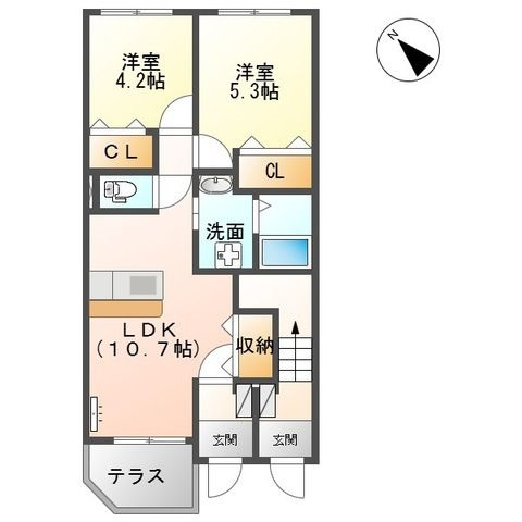 Ｃａｓａ　Ｂｅｌｌａ　Ｌｕｃｅの間取り