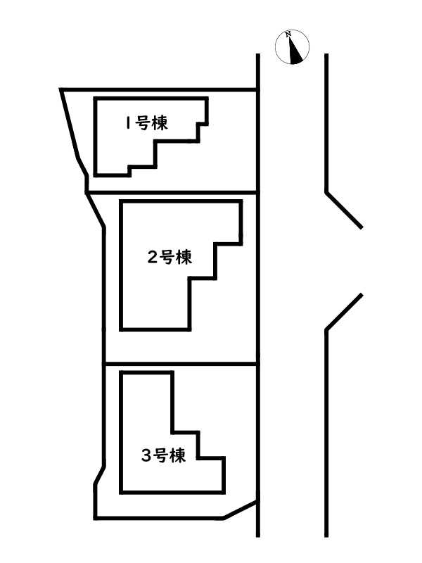 姫路市西庄3期/新築戸建の区画図
