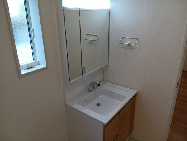 【独立洗面台】 | 沼津市東間門 新築建売分譲住宅 建物＋土地 TW06192 | 沼津市東間門　2号棟　洗面化粧台　※令和8年9月25日撮影
