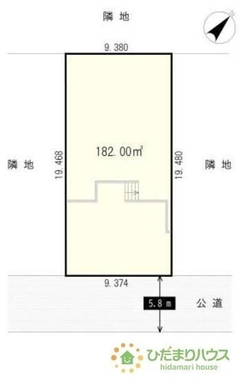 【区画図】 | 守谷市松前台7丁目　中古戸建 | 南東側道路につき陽当たり良好です♪