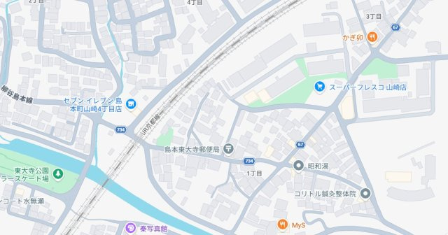 三島郡島本町東大寺　第1期　新築一戸建ての地図