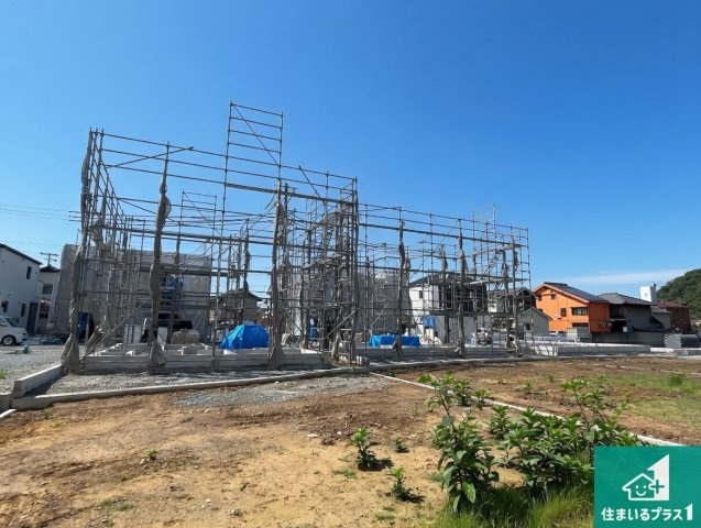 姫路市西庄　第3期　新築一戸建ての外観|周辺は落ち着いた街並みの住宅地！子育てがしやすい住環境です！まだ未完成ですが、現地でしかわからない事もございます。是非一度ご覧ください。