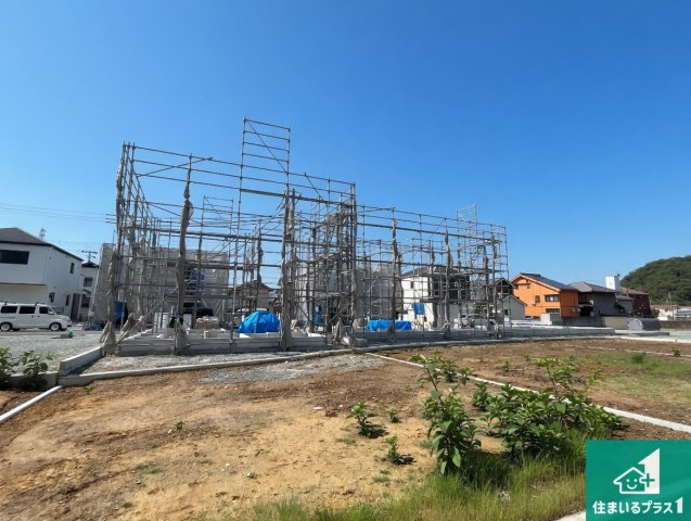 姫路市西庄　第3期　新築一戸建ての外観|周辺は落ち着いた街並みの住宅地！子育てがしやすい住環境です！まだ未完成ですが、現地でしかわからない事もございます。是非一度ご覧ください。