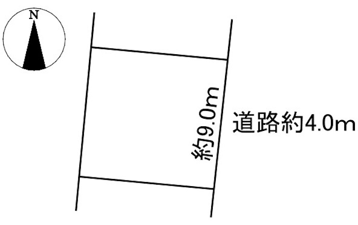 土地　日野東8丁目の土地図