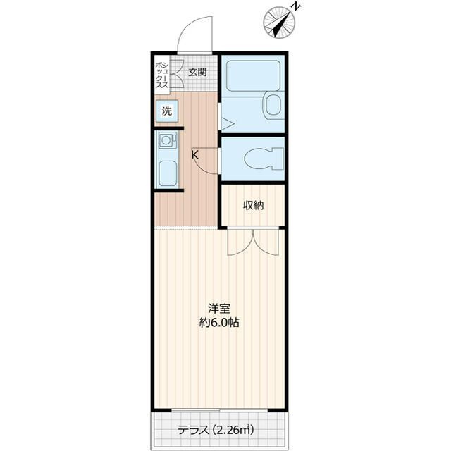 藤沢市高倉の賃貸マンションの間取り