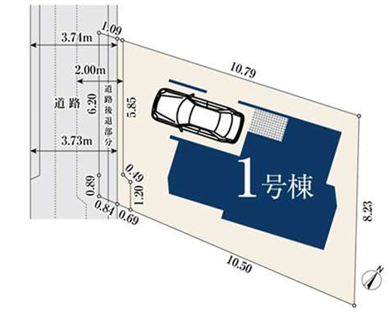 川崎市宮前区神木本町506①の区画図