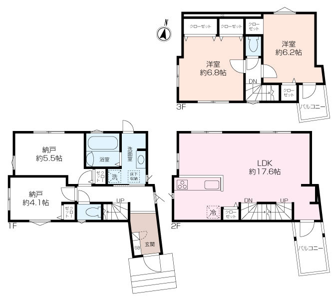 北方町2丁目新築戸建2号棟の画像