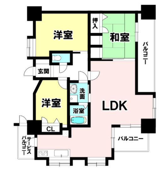 【間取り】 | コアマンションネクステージ下通