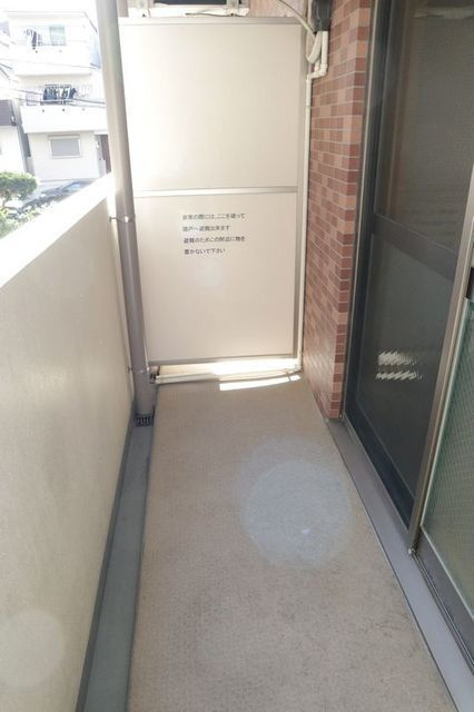板橋区若木３丁目の賃貸マンションのバルコニー