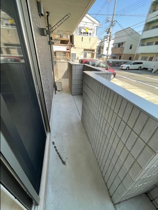 D-room南住吉マリキータのバルコニー