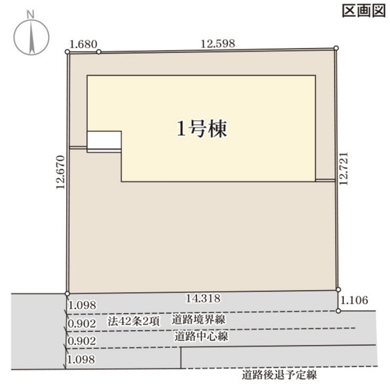 【区画図】 | 第1本庄栄　LiveleGarden.s　新築戸建　全1棟　1号棟
